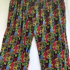 Harry Potter Pajama Pants XL Hogwarts Crest Lounge Sleepwear Novelty Movie
