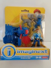Fisher Price Imaginext Adventure City Police Cycle and Dog with Figure