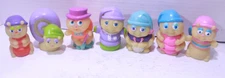Glo Worms Glow Friends 1980's Hasbro Playskool - Lot of 7 Mini Figures Vintage