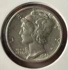 1943-D Mercury Dime - XF Details - Circulated - 90% Silver