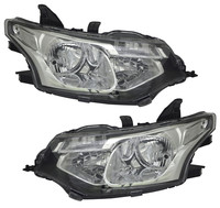 Scheinwerfer Set FüR Mitsubishi Outlander 3 GF 2012-2015 HB3 H7 LWR Stellmoto