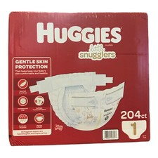 Huggies Little Snugglers Gentle Sink Protection Diapers Size 1 204 Ct. 