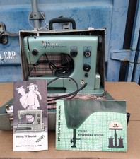 RARE Vintage Viking Husqvarna Sweden 19a Electric Sewing Machine With Zigzag