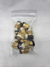 *Pk of 10* SMC 1/4 MPT to 3/8 NT PTC Straight CONN - P/N  KV2H11 35S