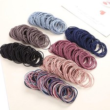 100pcs Hair Elastics Ties Band Ponytail Holders Rope Scrunchies Hoop Colet Hairb