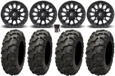 Fuel Vector MB 14" Wheels 30" Blackwater Tires Polaris Ranger XP 9/1K