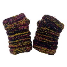 Sherpa Adventure Gear Lambs Wool Fingerless Gloves Hand Warmers Boho Multi Color