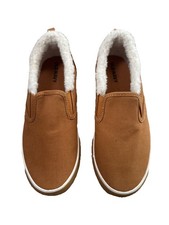 Old Navy Boys Canvas Camel Slip On Dress Loafer 2 M Shoes NEW