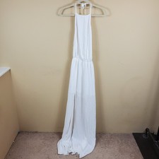 Show Me Your Mumu Heather Halter Dress in Ivory Crisp Women's Size XS