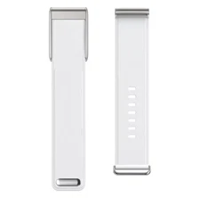 NEW Whoop 5.0 White Leather Band with silver Clasp. Compatible 5.0 And Whoop MG