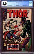 THOR #146 CGC 8.0 WHITE PAGES // ORIGIN OF THE INHUMANS MARVEL COMICS 1967