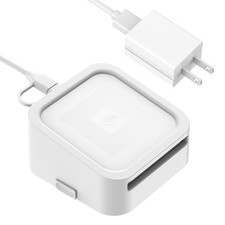 Rounkin Credit Card Dock for Square Reader 1st and 2nd,Beautiful White