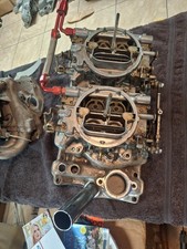 Chevy Go Fast Vintage Edelbrock C26 Dual Quad Intake Manifold 283 302 327 350