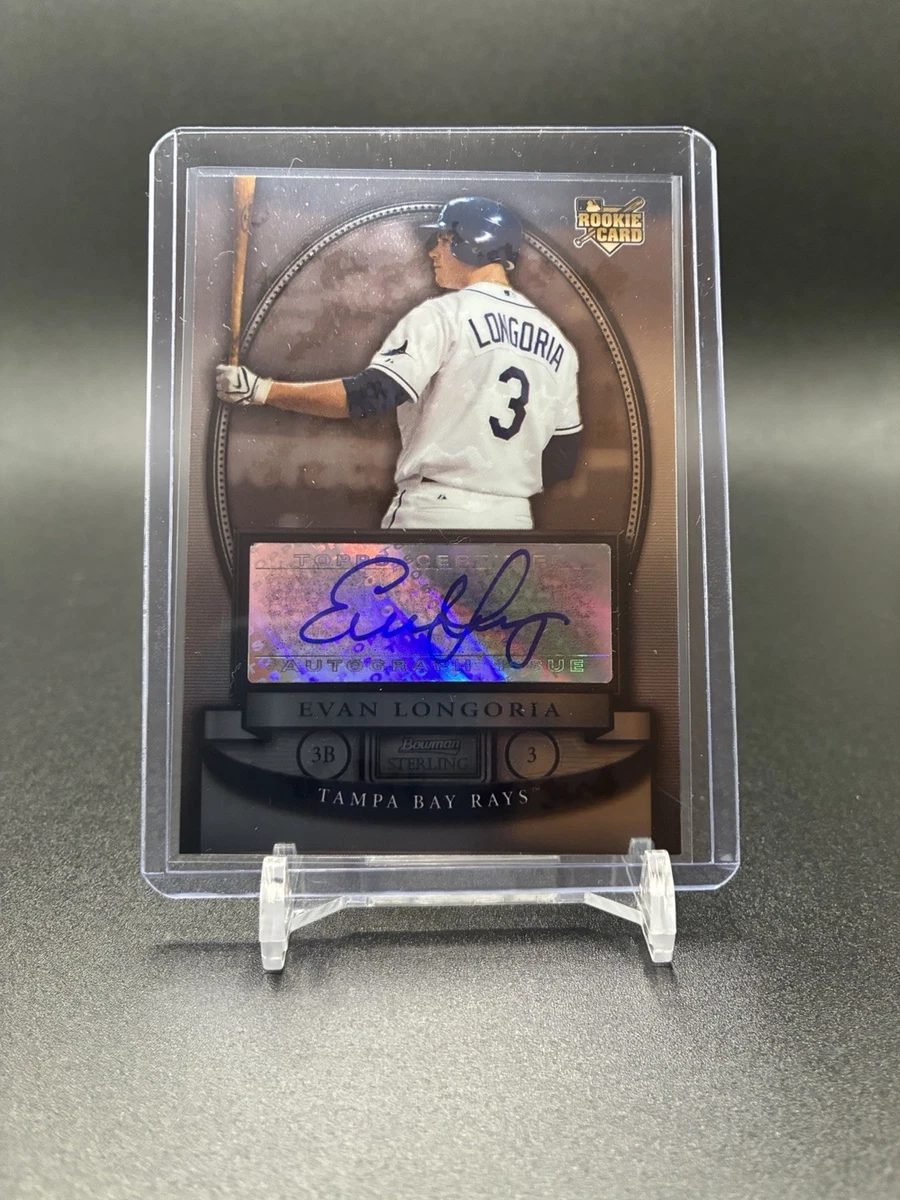 Topps Evan Longoria Autographed Baseball Sports Trading Cards
