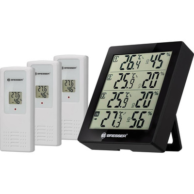 Bresser Optik Quadro Thermo-/Hygrometer Schwarz 7000020CM3000