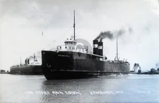 Kewaunee WI Wisconsin Car Ferry Carferry Ann Arbor RPPC Photo Postcard COPY