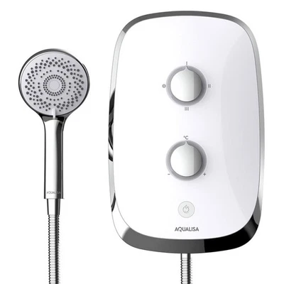 Aqualisa eMotion 10.5kW Electric Shower - Arctic White MOWC105