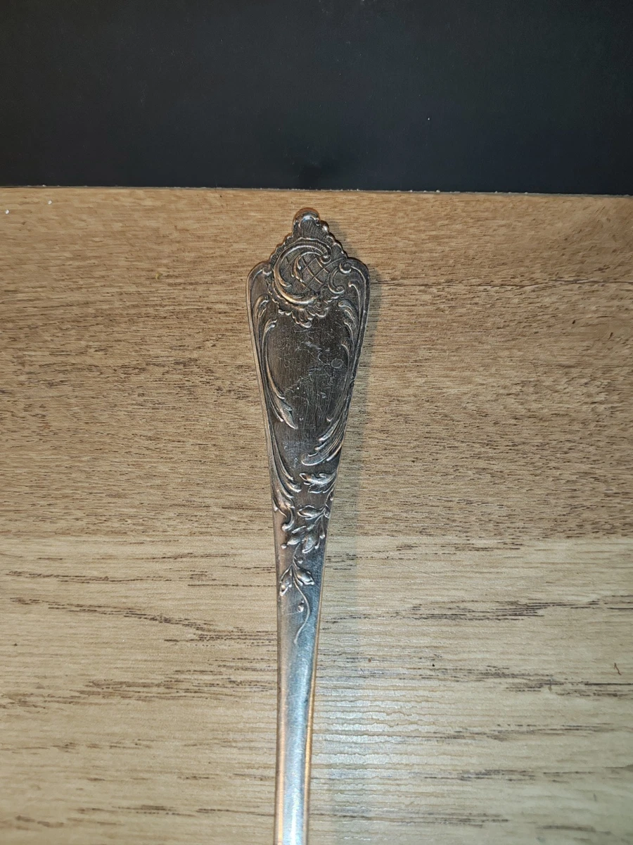 Ancienne Louche DEETJEN 100 modèle LOUIS XV ROCAILLE métal argenté