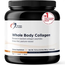 Designs for Health Whole Body Collagen Powder - Hydrolyzed Collagen Peptides Pow