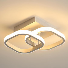 Plafoniera LED Soffitto Moderna, 22W Lampadario LED Soffitto Bianco 2475LM, Lamp