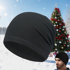 Winter Fleece Warm Cap Windproof Ski Skull Cap Thermal Beanie Hat for Men Women