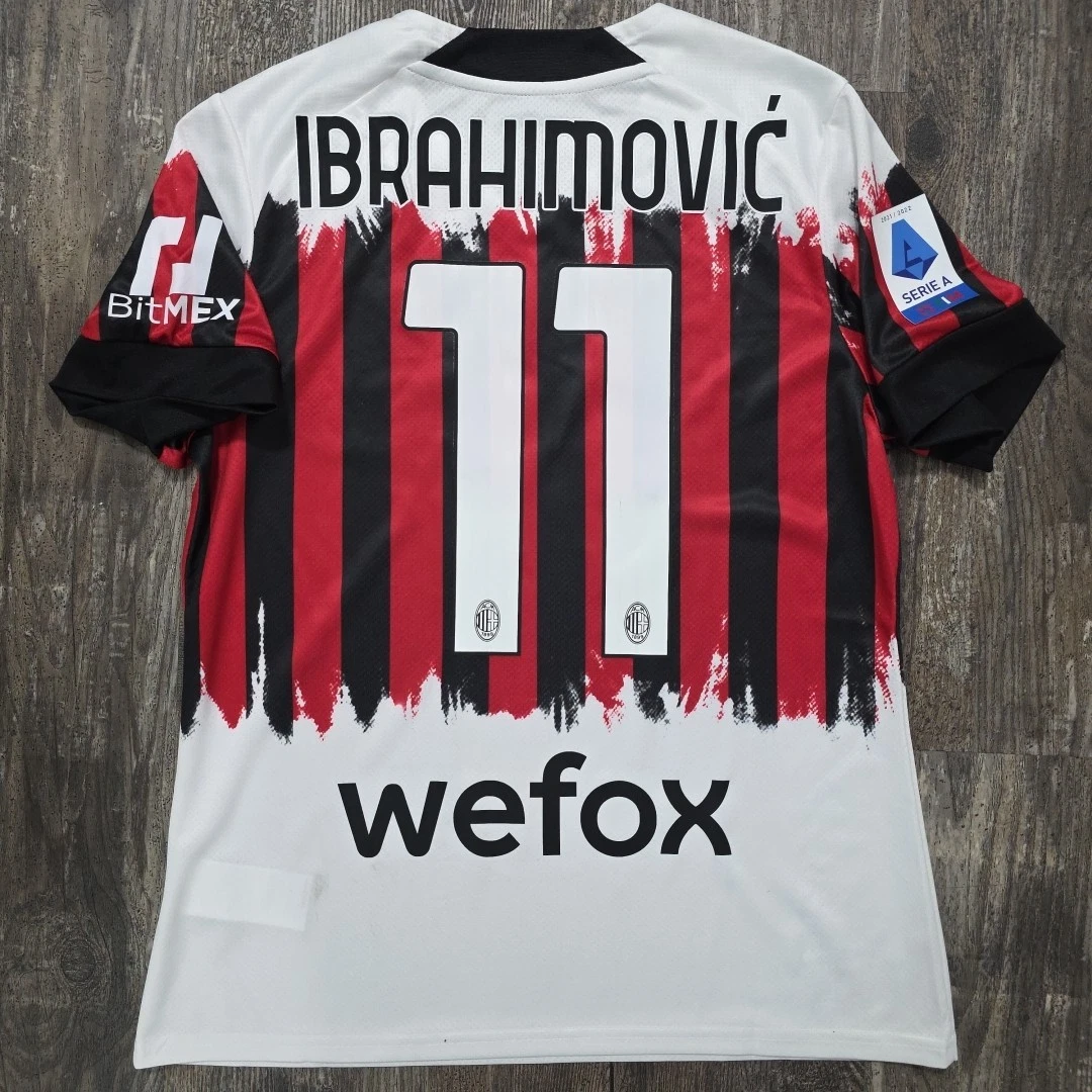 Zlatan Ibrahimovic AC Milan White International Club Soccer Fan