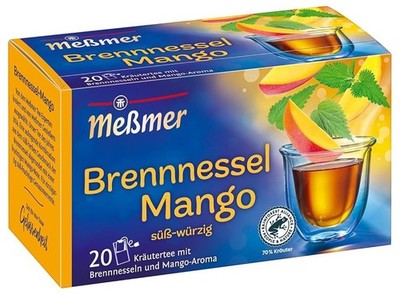 Messmer tea NETTLE MANGO Brennessel Mango  Made in Germany FREE SHIPPING