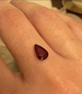 1.05ct Natural Ruby Pigeon Blood No Heat AIGS Cert Loose Gem