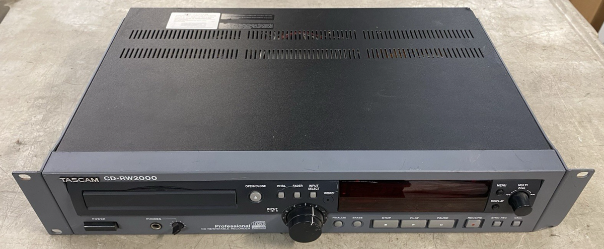 CD-RW2000 タスカム TASCAM 美品 タスカム CD-RW2000 業務用CDレコーダー 【録再OK】TASCAM 業務用CDレコーダー 【公式通販】 動作品 ラジオ・コンポ