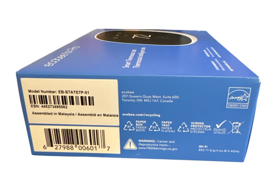 Умный термостат Ecobee for Pro Lite EB-STATE7P-01 - Изображение 3 из 3