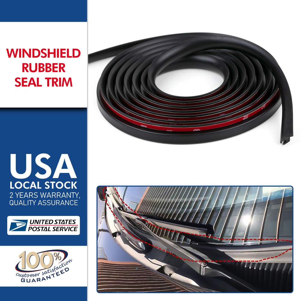 10FT Car Door Trunk Seal Strip H Shape Weather Strip Edge Decoration Accessories