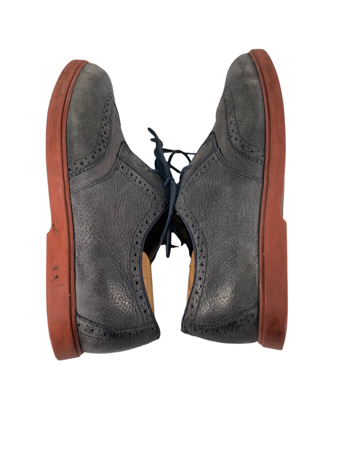 SAOLA Scarpe derby Polo By Ralph Lauren Orrick da uomo taglia 9 D blu scamosciate a coda di rondine