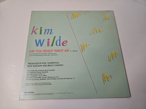 Kim Wilde Say You Really Want Me SINGLE Vinyl LP Record Album 1986 MCA Promo - Picture 2 of 6