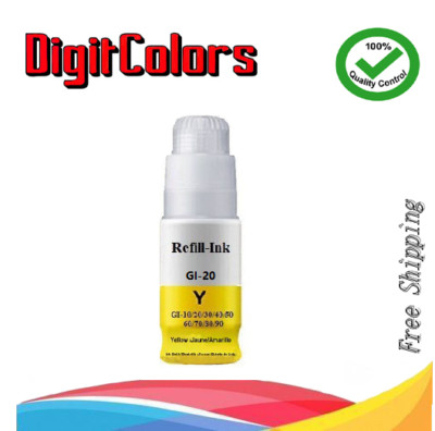 GI-20 Yellow Ink Bottle Compatible for Canon PIXMA MegaTank G5020 G6020 G7020