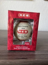 New H-E-B Merry Christmas 2014 Our First Store Kerrville,Tx 1905 Tree Ornament