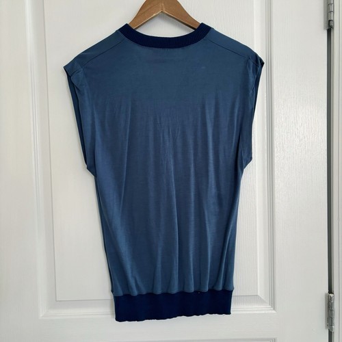 Stella McCartney Studded Top 42 Blue - Picture 5 of 8