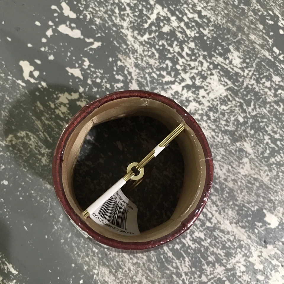 NEW Allen and Roth Extra Small Burgundy Lamp Shade, 3.25"x 5.25"x 5" - Image 3 of 4