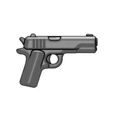 Brickarms M1911 V2 PISTOL for Minifigures -NEW-  Titanium