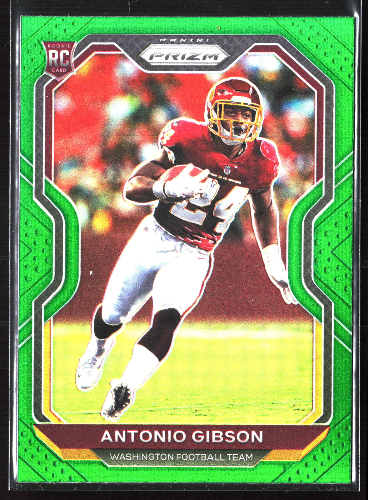2020 Panini Prizm #384 Antonio Gibson Prizm Green
