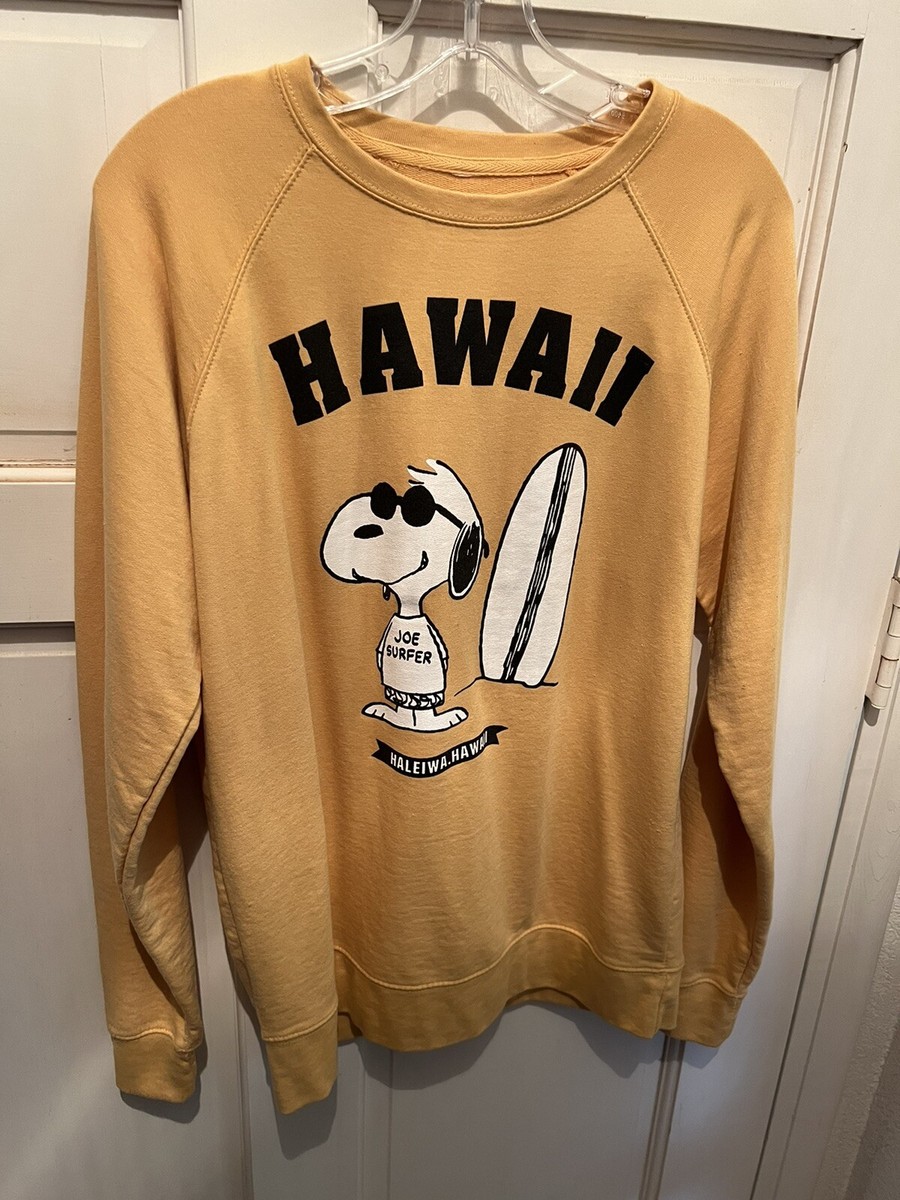 Snoopy Hawaii Haleiwa Sweatshirt Size Medium | eBay