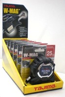 Tajima Bandmaß W-MAG LäNge 5M Breite 25Mm Mit Magnetschiene Magnetische Endhaken