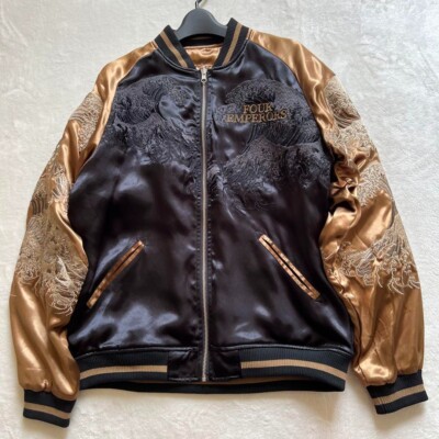ONE PIECE Four Emperors Reversible Sukajan Embroidery Jacket Men