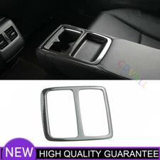 Rear Water Cup Holder Panel Trim For Honda Accord 10th 18-22 Steel Carbon Fiber