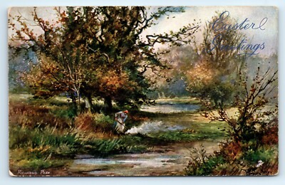 POSTKARTE RAPHAEL TUCK & SONS - RICHMOND PARK - 6422 - DEN FLUSS BARTRAM HILES HINAUF