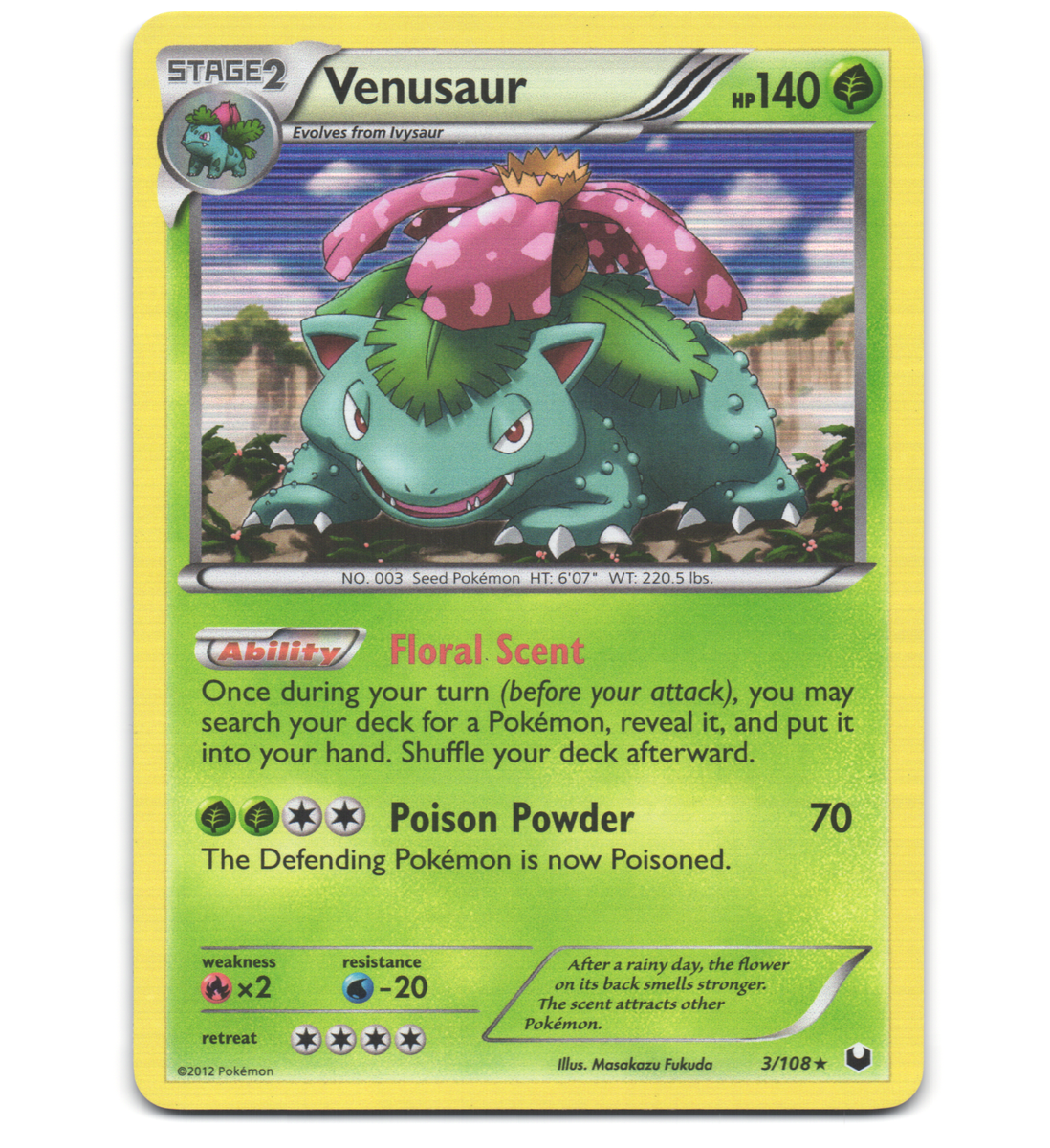 DARK EXPLORERS　海外　ポケモンカード Pokemon 2012 Near Mint NM Venusaur Dark Explorers Holo 3/108 Card