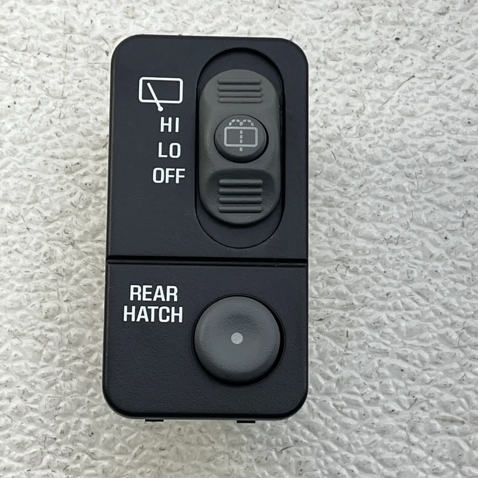 Interruptor de limpiaparabrisas trasero Chevy Blazer GMC Jimmy 1998-2005 interruptor de escotilla trasero genuino OEM Foto 2 de 4