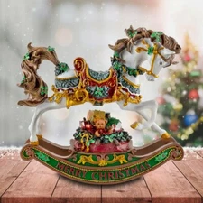 Merry Christmas Rocking Horse San Francisco Music Box