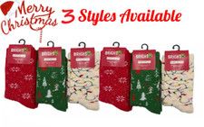 6 Pairs Christmas Crew Socks Winter Soft Warm Slipper Socks Xmas Gift Size 9-11