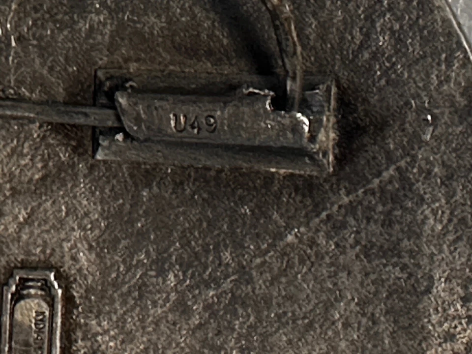 Indiana Metal Craft 1982 U49 Flying Red Flowers Green Eagle Cinturón Hebilla ¡Excelente! Foto 2 de 3