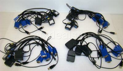 Startech 2 CONVERGEAV ST122LE VGA USB Video Splitter Adapter Cable Lot of 20
